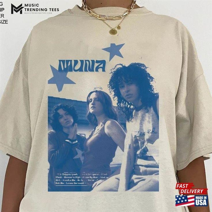 Muna Band Tour T-Shirt, Music Fan Life Inspired Gift Tee Hoodie, Sweatshirt | HypeCrazeTee.com