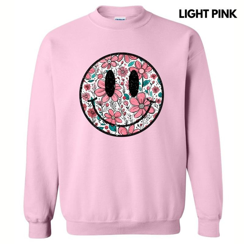 Muted Florals Happy Face 'NLB' T-Shirts, Hoodie, Sweatshirt
