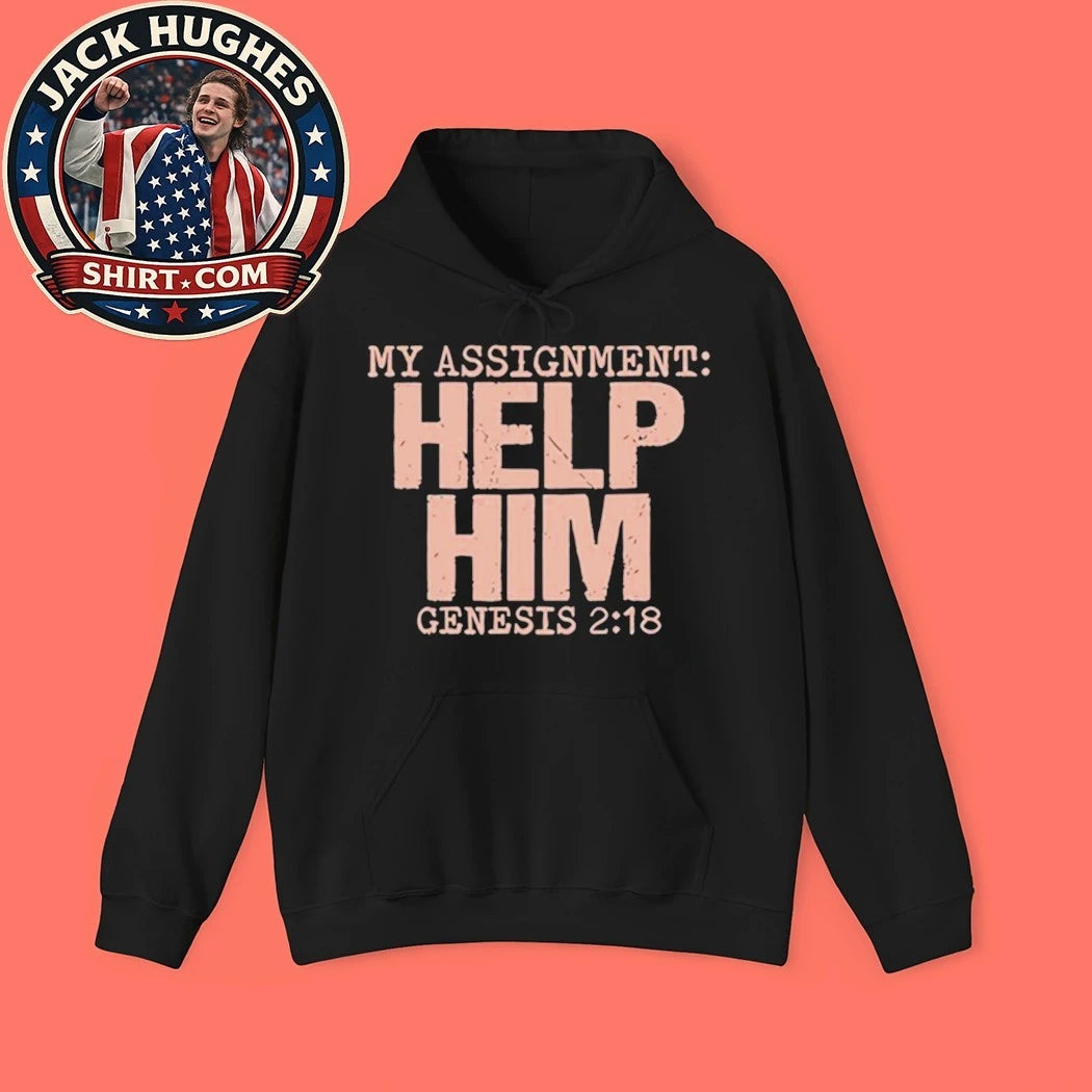 My Assignment Help Him Genesis 2 18 Christian Faith Hoodie
