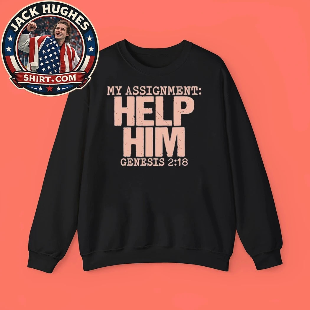 My Assignment Help Him Genesis 2 18 Christian Faith Hoodie