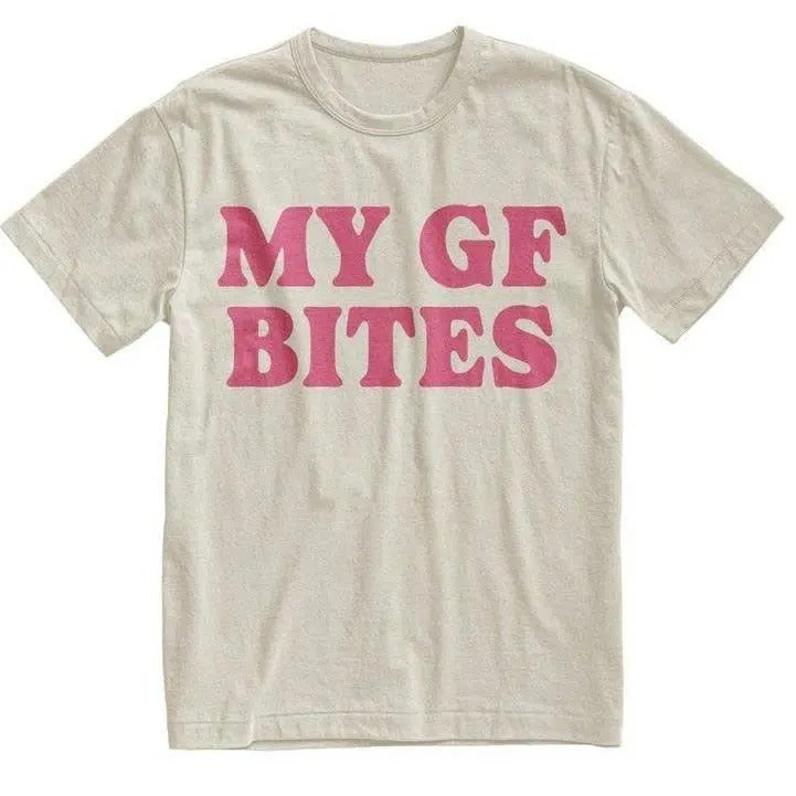 My Gf Bites Tshirt, My Girlfriend Shirt, Funny Gag Gift, Boyfriend Shirt, Boyfriend Gift, Funny Meme, Aesthetic Shirt,...