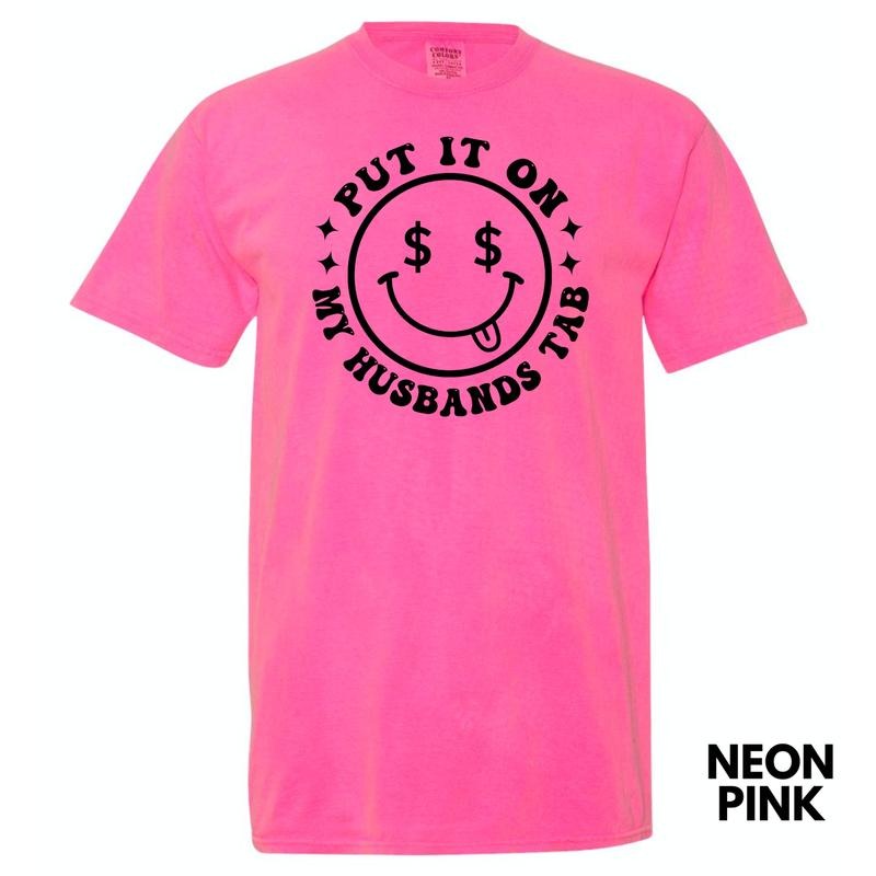 My Husbands Tab Happy Face Comfort Colors T-Shirt 'NLB' Hoodie, Sweatshirt | HypeCrazeTee.com