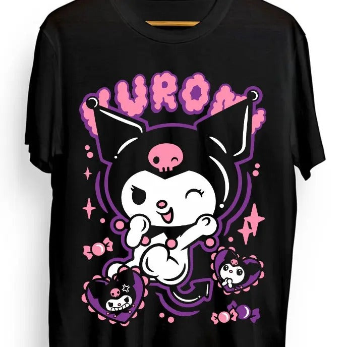 My Melody and Ku.ro.mi Anime Manga Girl Kawai Shirt All Size Hoodie, Sweatshirt | HypeCrazeTee.com