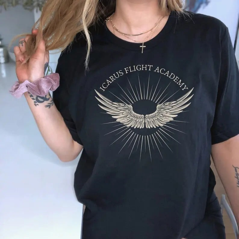 Mythology Shirt Icarus Shirt Greek Mythology Poet Shirt Dark Academia Clothing Literary Shirt Literature Shirt Librarian...