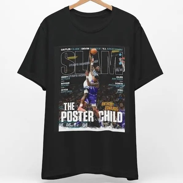 N3A Slam Cover Tee Shirt Unisex Cotton T-Shirt, Basketball Shirt Top Menswear Streetwear Summer Crewneck Shortsleeve...