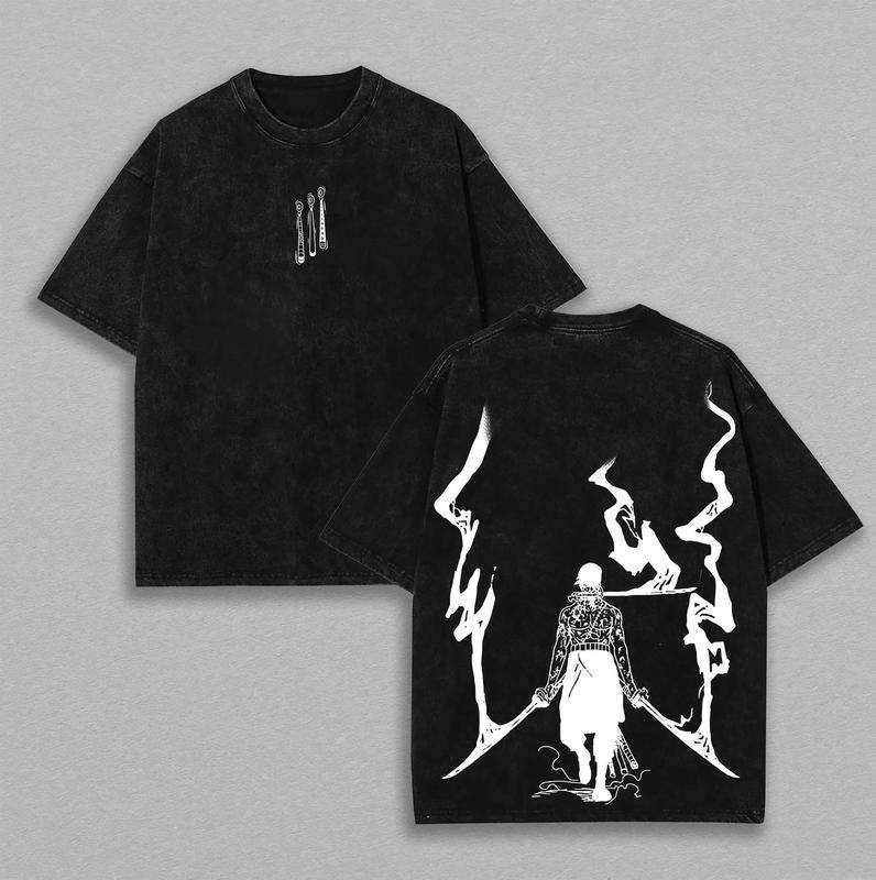[NEW] Zoro Rare Unisex Oversize Anime Manga Washed Heavyweight Cotton T-shirt, Gift For Anime Fan, Anime Lover Hoodie,...