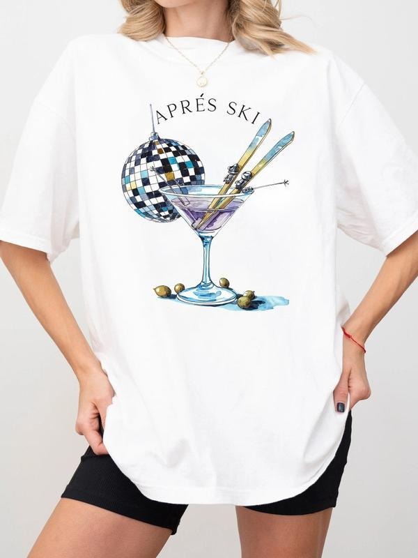 NEW SHIRT Apres Ski Club Tee For Women, Unisex Cotton T-Shirt, Menswear, Womenswear, Funny Dumb Tee, Meme Shirt,...