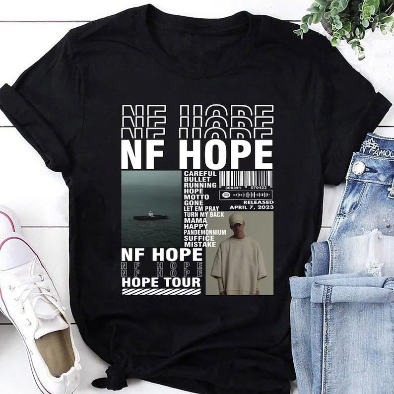 NF Hope Album Shirt, NF Hope Tour 2024 T-Shirt Hoodie, Sweatshirt | HypeCrazeTee.com