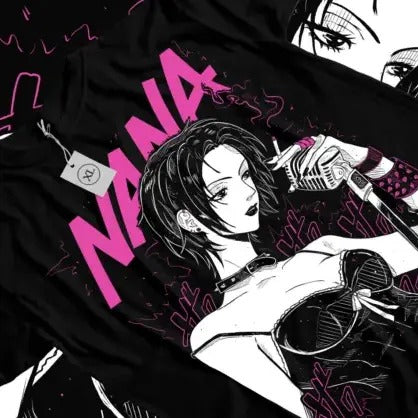 Nana Osaki T-Shirt Black Stones Funny Girl Kawaii Graphic Black Shirt All Sizes Hoodie, Sweatshirt | HypeCrazeTee.com