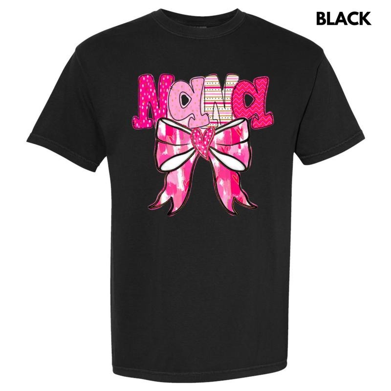 Nana Valentine Coquette Comfort Colors T-Shirt Hoodie, Sweatshirt | HypeCrazeTee.com