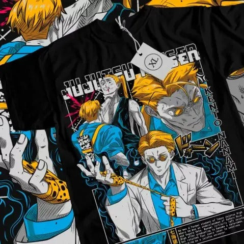 Nanami Kento T-Shirt Jujutsu Kaisen Anime JJK Gojo Satoru Gift Shirt All Size Hoodie, Sweatshirt | HypeCrazeTee.com