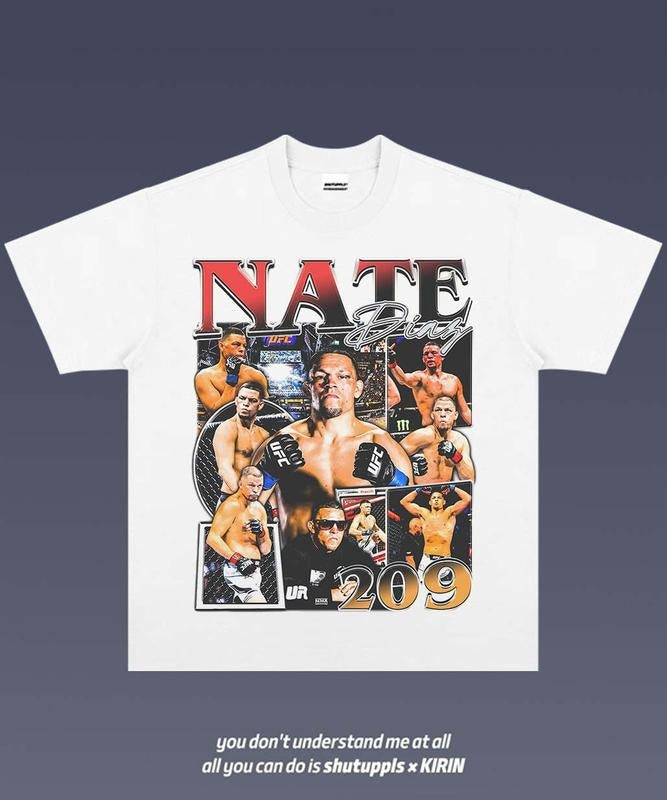 Nate Diaz 1.1 Tee | Vintage Tee Graphic T-Shirt Sweatshirt Hoodie | Sport Tee - Gift For Fan | HypeCrazeTee.com