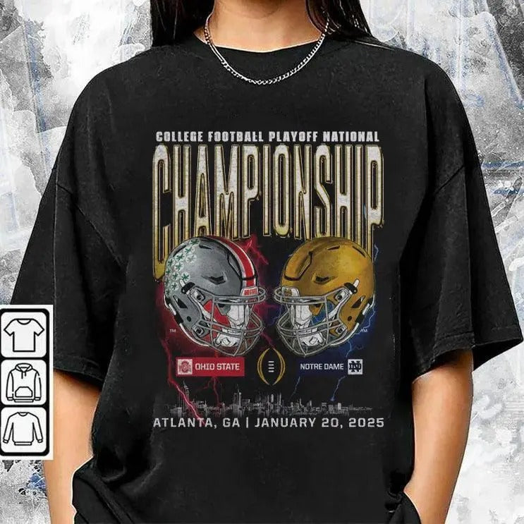 National Championship Ohio State VS Notre Dame Shirt Hoodie, Sweatshirt | HypeCrazeTee.com