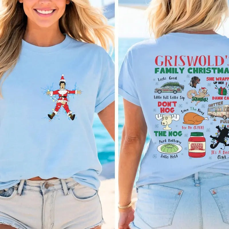National Lampoon's Christmas Vacation Sweatshirt, Clark Griswold Shirt, Unisex Loose Fit Fabric