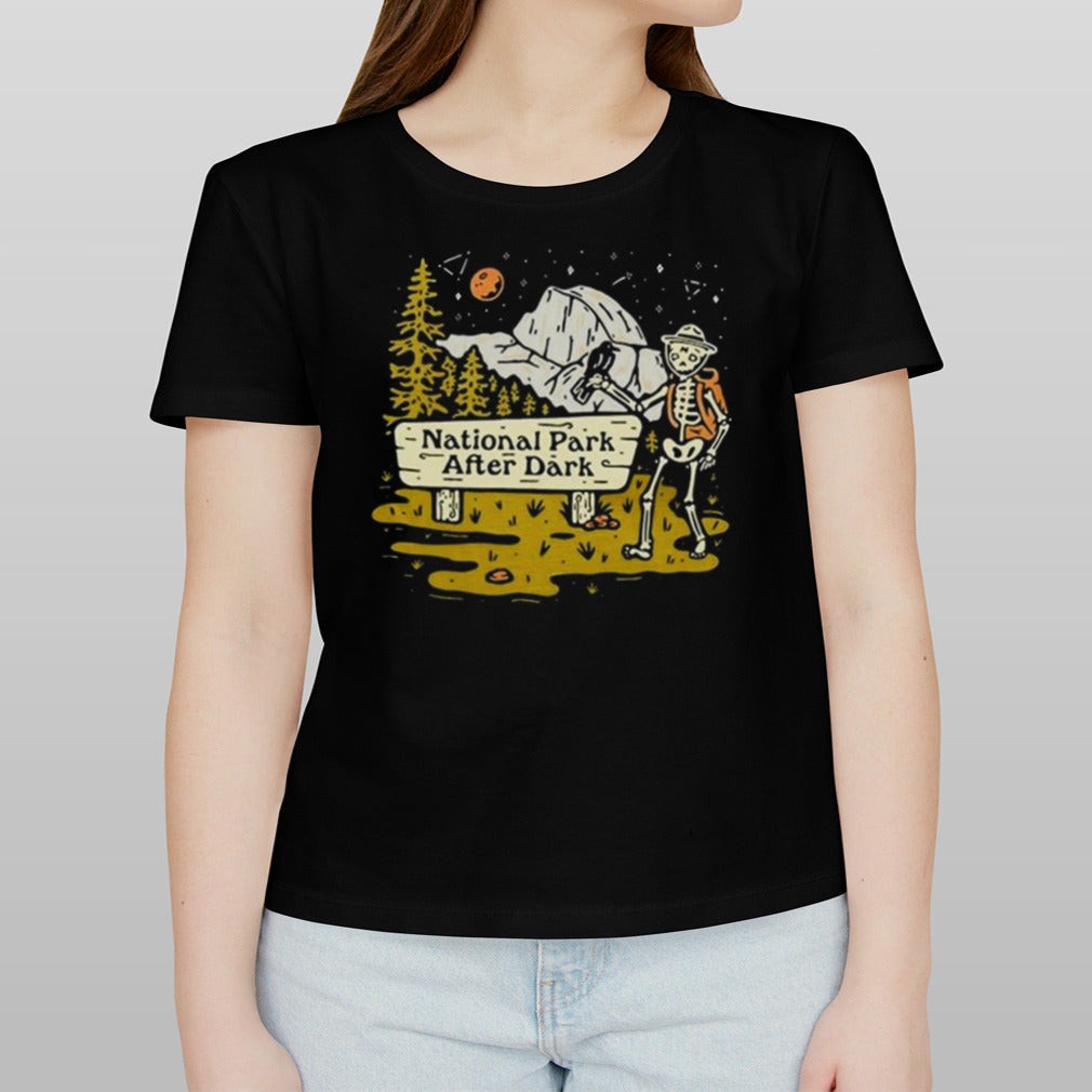National Park After Dark Skeleton Vintage T-shirt