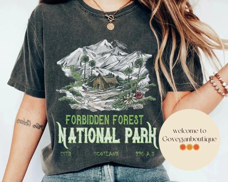 National Park Wizard T-Shirt, Forbidden Forest Shirt, Wizarding World Shirt, Bookish Gift Hoodie, Sweatshirt