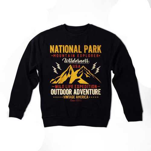 National Park Girl Sweater Vintage Usa Graphic Man's T-Shirt Tee