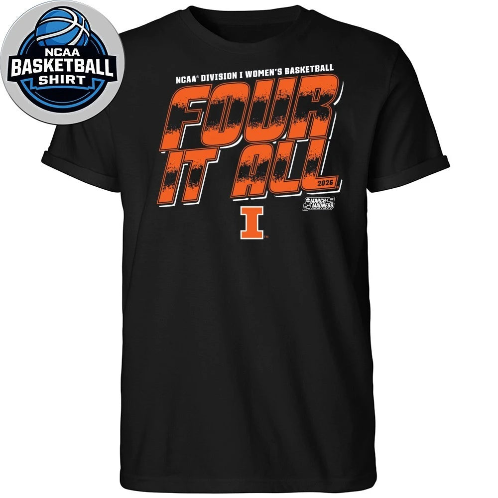 Ncaa Division I Women’s Basketball Four It All 2026 Logo T-Shirt