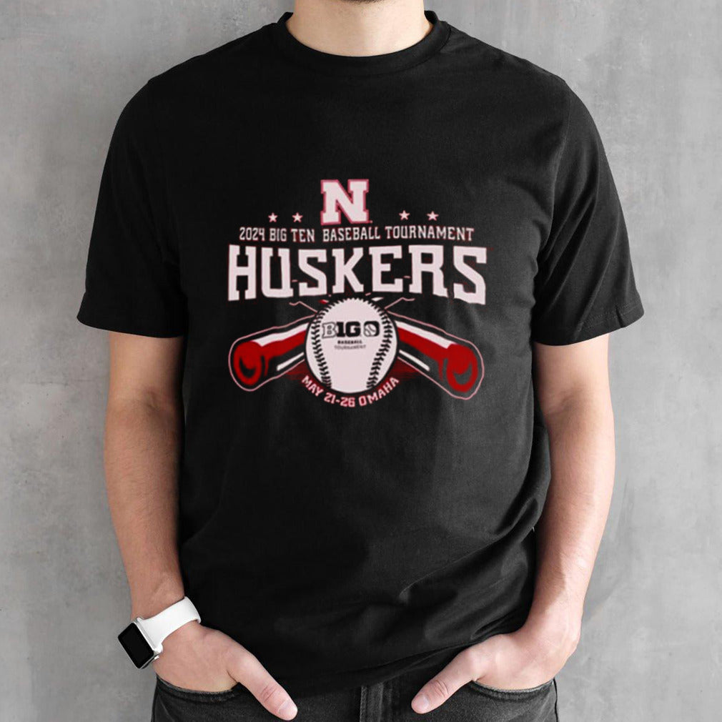 Nebraska Cornhuskers 2024 Big 10 Baseball Tournament May 21-26 Omaha T-Shirt