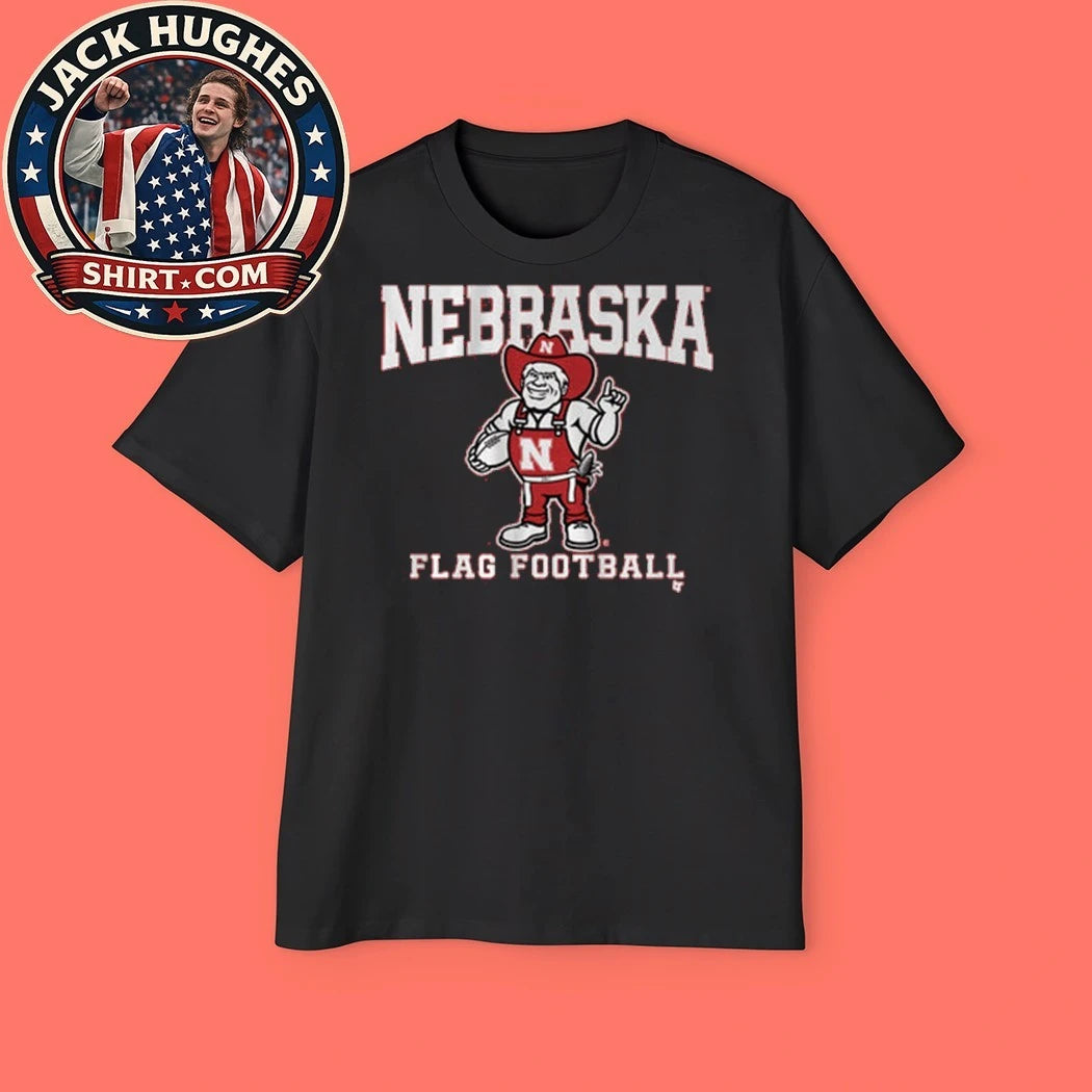 Nebraska Cornhuskers Flag Football Logo Shirt