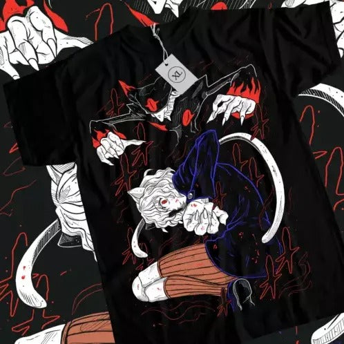 Neferpitou T-Shirt Hunter X Hunter Manga Strip HXH Anime Tshirt Tee All Size Hoodie, Sweatshirt | HypeCrazeTee.com
