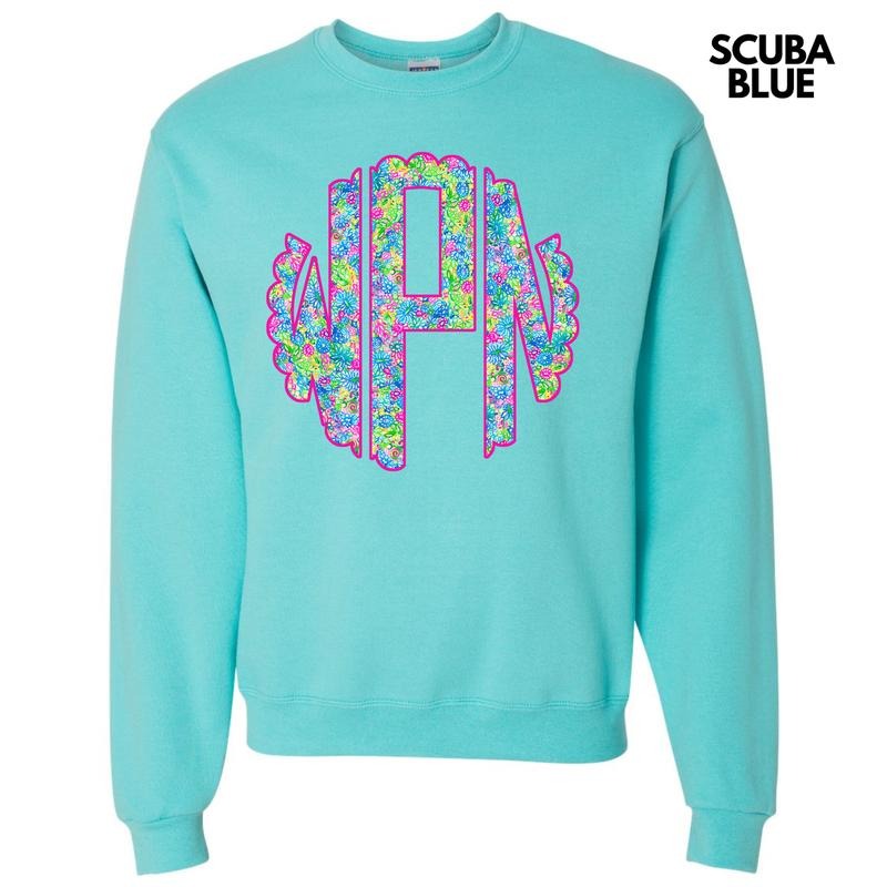 Neon Exotic Monogram Sweatshirt 'NLB' T-Shirts, Hoodie | HypeCrazeTee.com