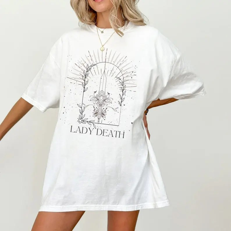 Nesta Archeron, Lady Death Shirt, Acotar, Cauldron Blessed, Sarah J Maas Merch, Velaris, Rhysand, Throne Glass, SJM,...