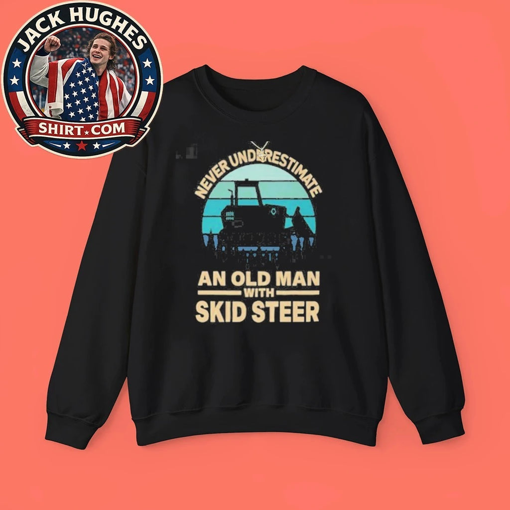 Never Underestimate An Old Man With A Skid Father Day Gift Shirt