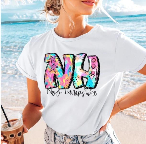 New Hampshire Neon Splash DTF Transfers - THIS IS NOT A SHIRT Hoodie, Sweatshirt | HypeCrazeTee.com
