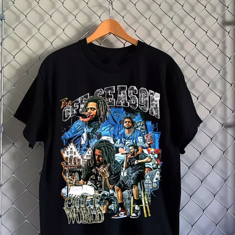 New J Cole Black Cotton Full Size S 4XL T-Shirts, Hoodie, Sweatshirt