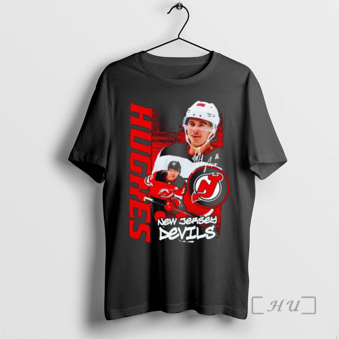 New Jack Hughes New Jersey Devils Nhl Playmaker Graphic T-Shirts, Hoodie, Sweatshirt | HypeCrazeTee.com