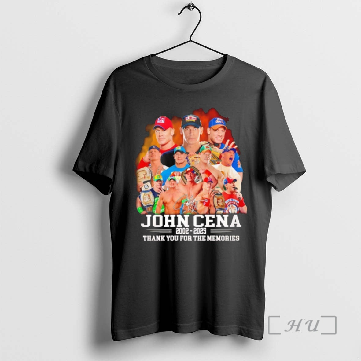 New John Cena 2002 2025 Thank You For The Memories Signature Premium T Shirts Sweater Hoodie, Sweatshirt | HypeCrazeTee.com