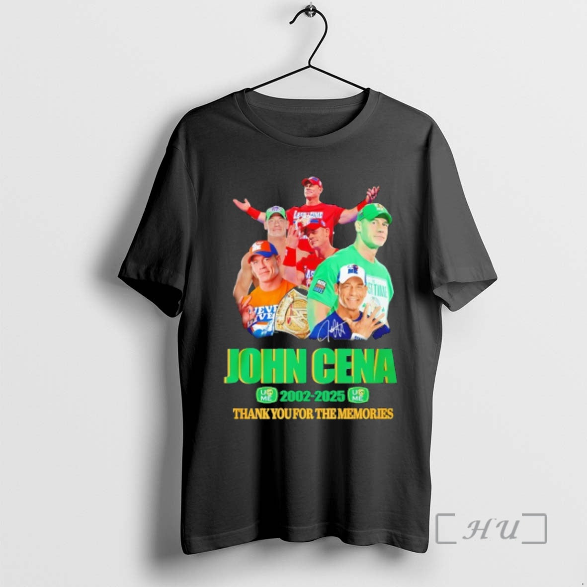 New John Cena 23 Years 2002 2025 Thank You For The Memories Signature Premium T-Shirts, Hoodie, Sweatshirt | HypeCrazeTee.com