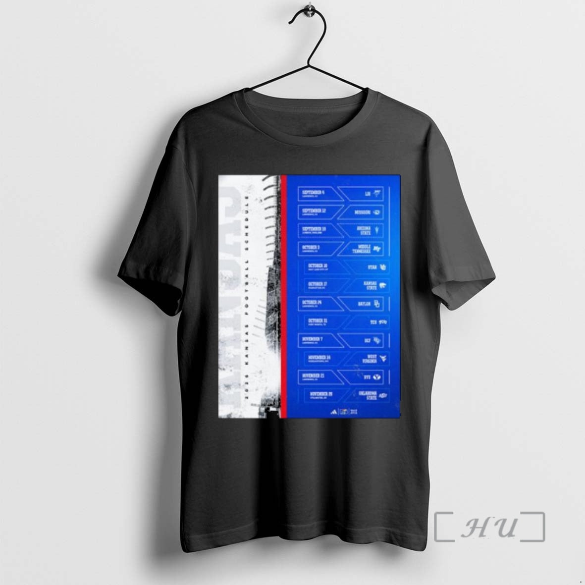 New Kansas Jayhawks Football Football Ncaa Schedule Season 2026 T-Shirts, Hoodie, Sweatshirt | HypeCrazeTee.com