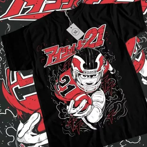 New Limited Eyeshield 21 T-shirt Hiruma Taro Raimon Suzuna Gift Shirt All Size Hoodie, Sweatshirt | HypeCrazeTee.com
