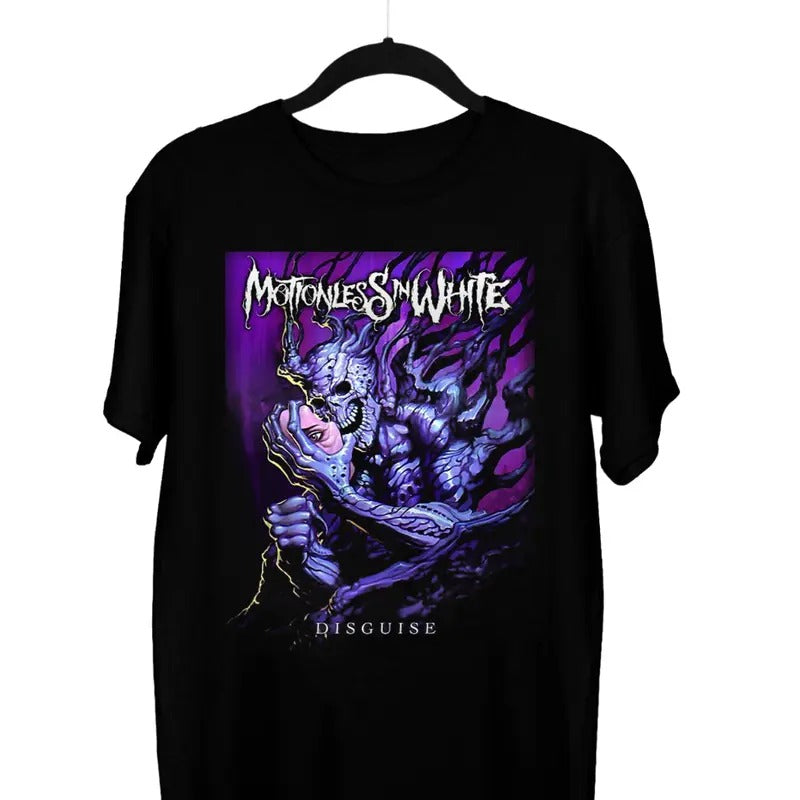 New Motionless in White Short Sleeve Black Cotton S-3Xl T-shirt Hoodie, Sweatshirt | HypeCrazeTee.com