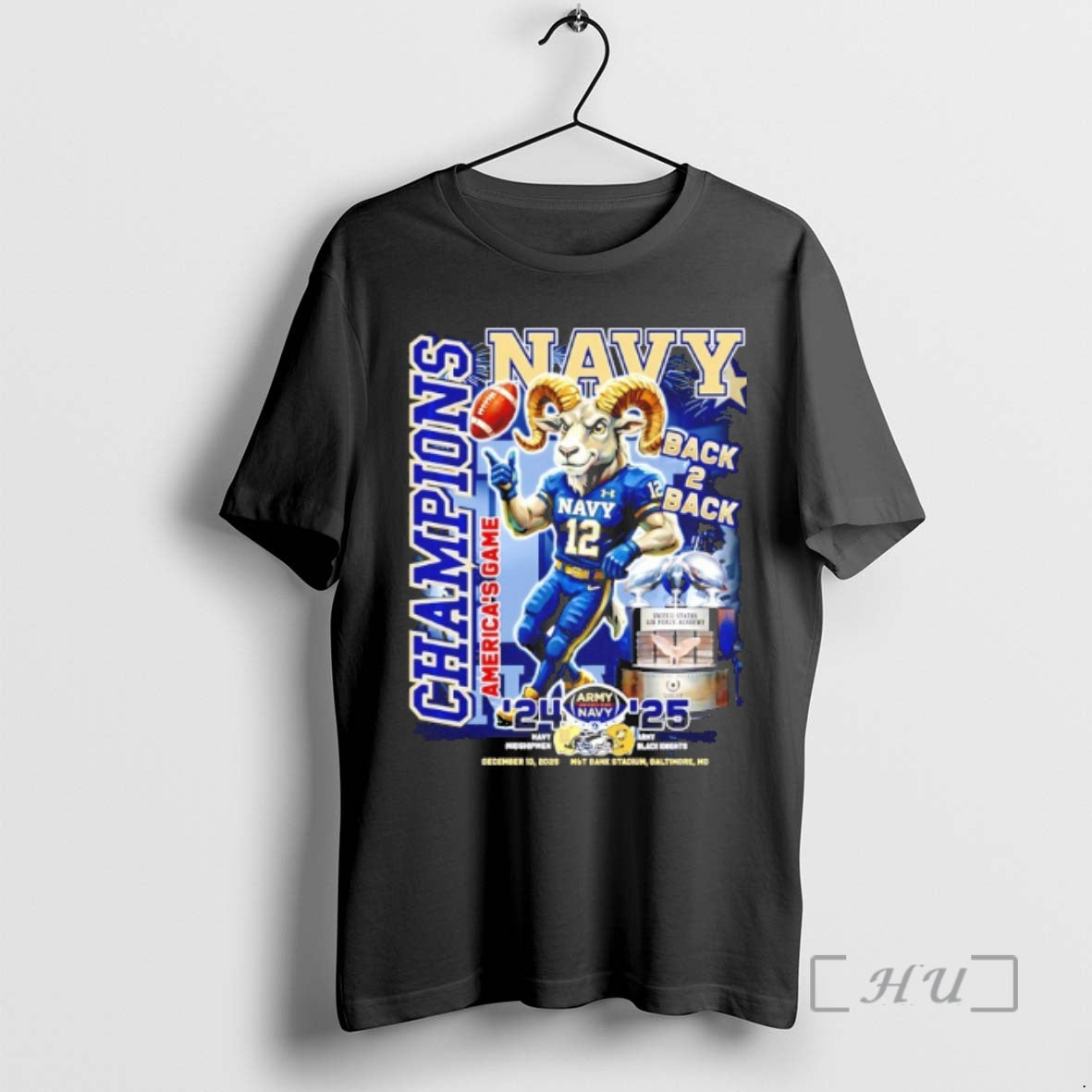 New Navy Midshipmen 2025 Americas Game Champions Back To Back 24 25 Premium T Shirts Hoodie, Sweatshirt | HypeCrazeTee.com