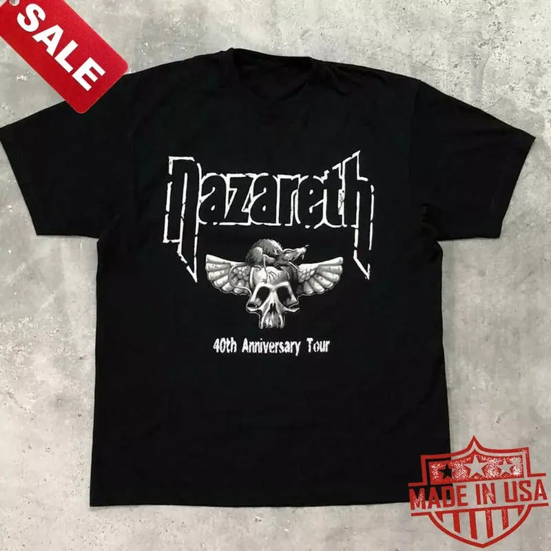 New Nazareth 40th Anniversary Tour Gift For Fans Unisex S-4XL Shirt Hoodie, Sweatshirt | HypeCrazeTee.com