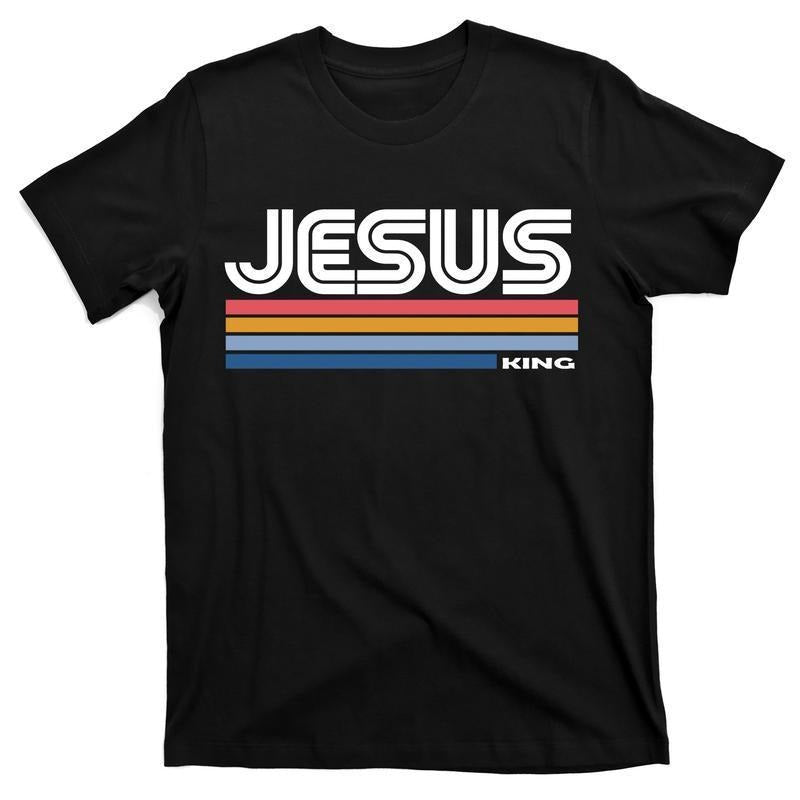 New Retro Jesus King T-Shirt Cotton Menswear Hoodie, Sweatshirt | HypeCrazeTee.com