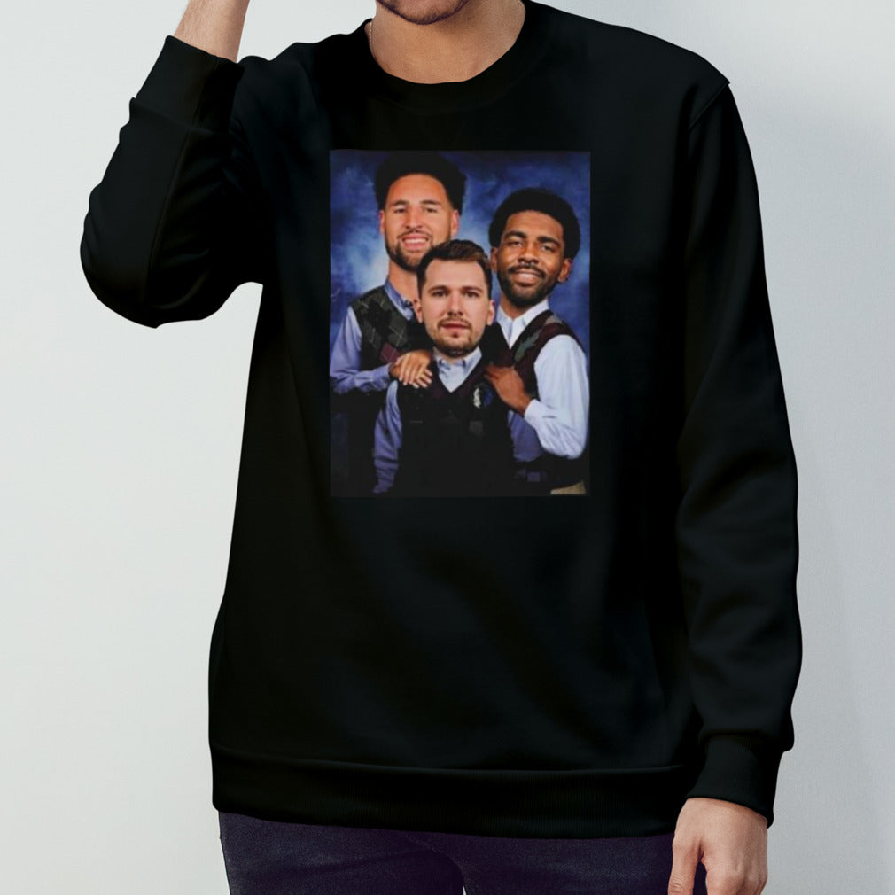 New Trio New Big 3 Luka Doncic Kyrie Irvin Klay Thompson Dallas Mavericks Vintage Unisex T Shirt