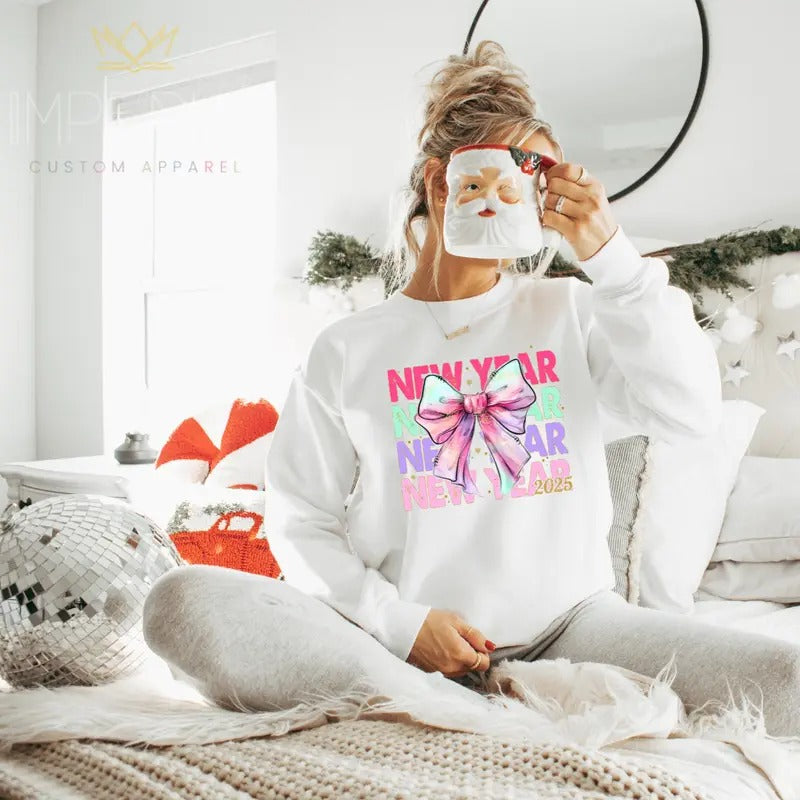 New Years 2025 Cute New Years Eve Shirt NYE New Year Cute 2025 Full Color Print T-Shirts, Hoodie, Sweatshirt