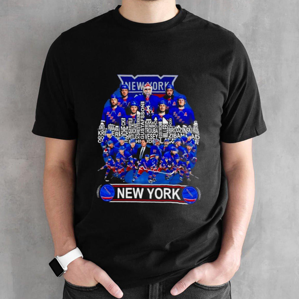 New York Rangers Skyline Players Name 2024 Playoffs shirt