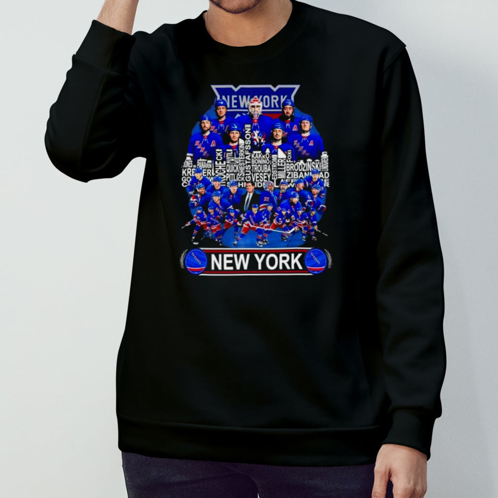 New York Rangers Skyline Players Name 2024 Playoffs shirt