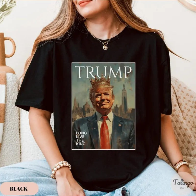 New York Saved Trump 2025 Shirt Long Live the King Conservative Tee Hoodie, Sweatshirt | HypeCrazeTee.com