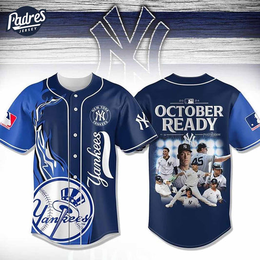 New York Yankees October Ready MLB Baseball Jersey - Padres Jersey Oasis: Elevate Your Baseball Style Game