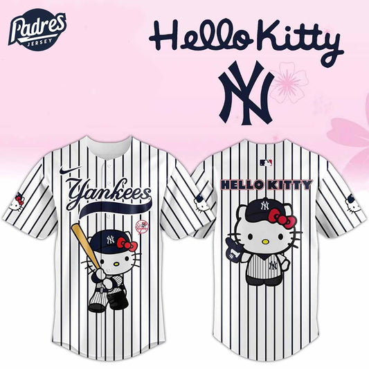New York Yankees X Hello Kitty Baseball Jersey - Padres Jersey Oasis: Elevate Your Baseball Style Game