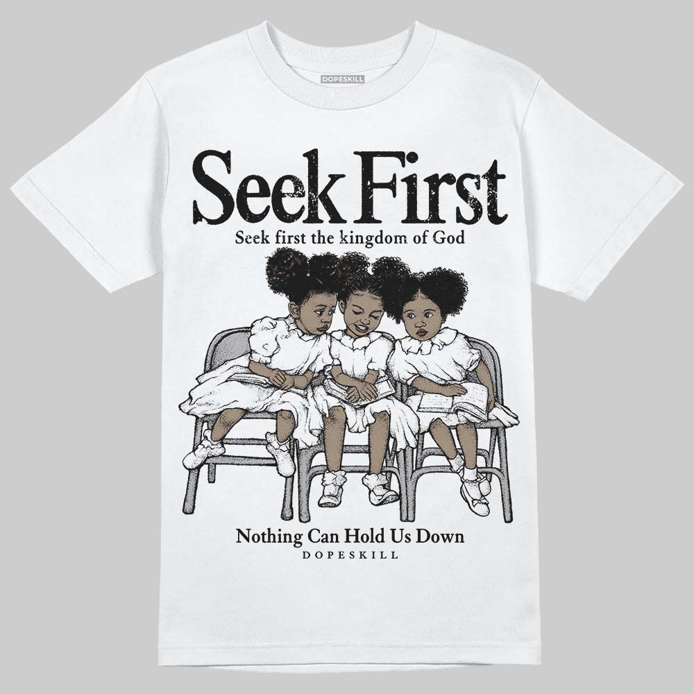 Black and White Collection DopeSkill T-Shirt New Seek First Graphic