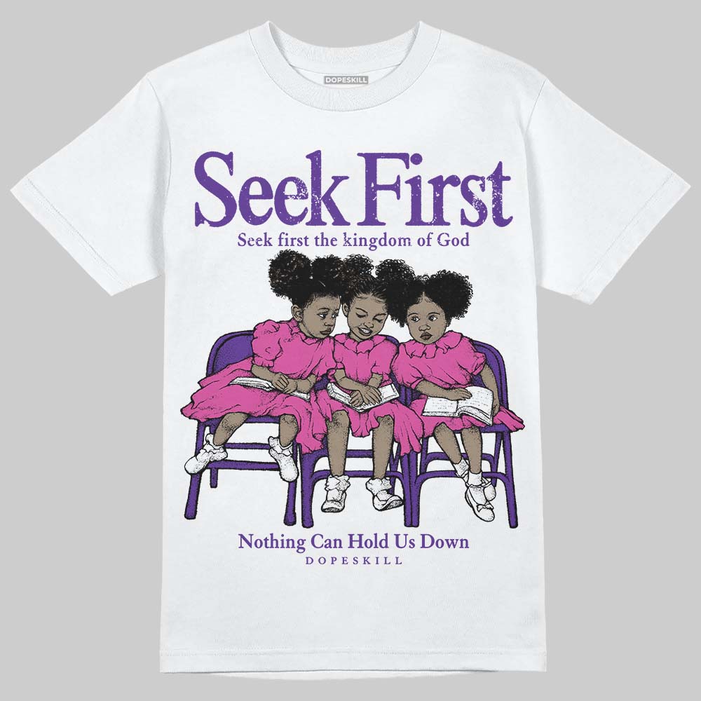 PURPLE Collection DopeSkill T-Shirt New Seek First Graphic