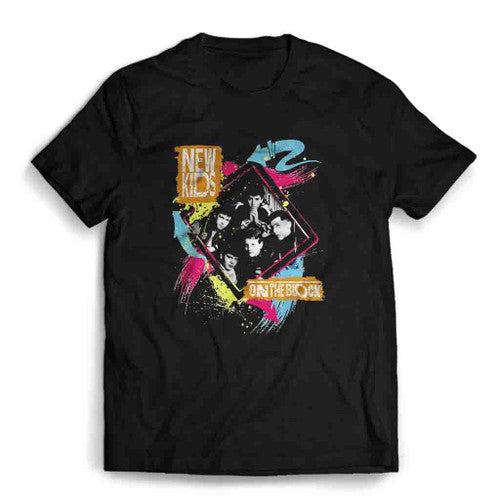 New Kids Tour 1989 Vintage Poster Mens T-Shirt