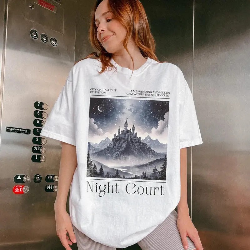 Night Court T-Shirt, SJM Universe Fan Merch, ACOTAR Velaris Shirt, Feyre Archeron Tee, Bookish Reader Merch, Book Lover...